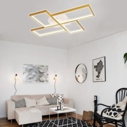 Flush Mount Mosaic Geometrisk firkantet loftslampe