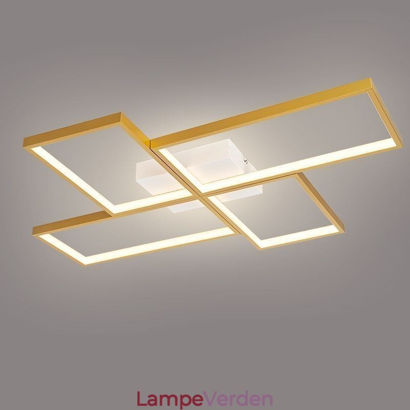 Flush Mount Mosaic Geometrisk firkantet loftslampe