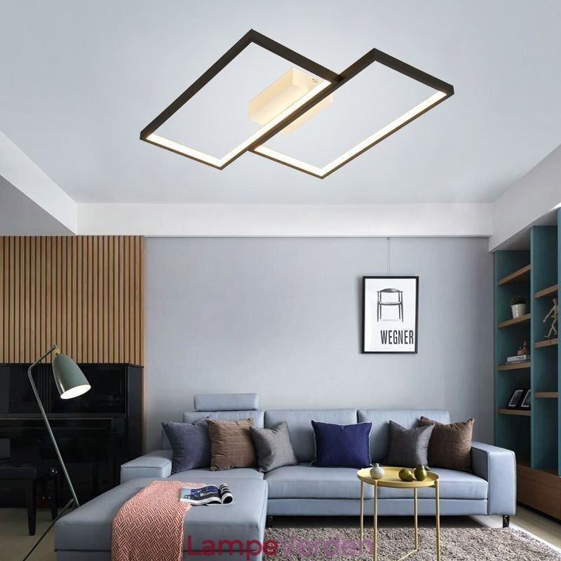 Flush Mount Mosaic Geometrisk Firkantet Loftslampe