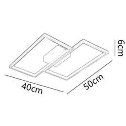Flush Mount Mosaic Geometrisk Firkantet Loftslampe