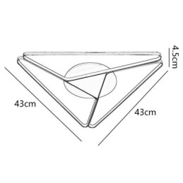 Flush Mount Minimalistisk trekantet loftslys