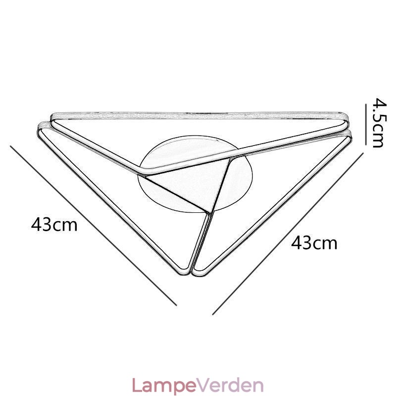 Flush Mount Minimalistisk trekantet loftslys
