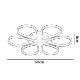 Flush Mount Minimalistisk Clover Loftslampe