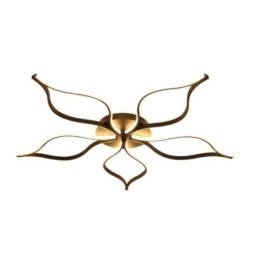 Flush Mount Minimalistisk Five Leaf Flower Loftslampe
