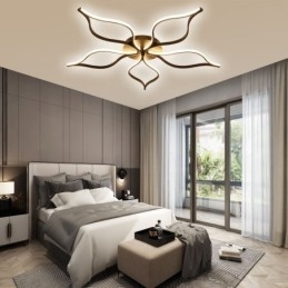 Flush Mount Minimalistisk Five Leaf Flower Loftslampe