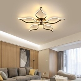 Flush Mount Minimalistisk Five Leaf Flower Loftslampe