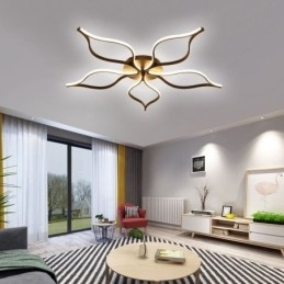 Flush Mount Minimalistisk Five Leaf Flower Loftslampe