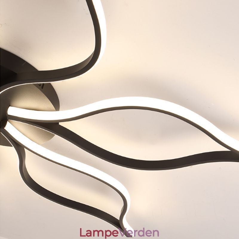 Flush Mount Minimalistisk Five Leaf Flower Loftslampe
