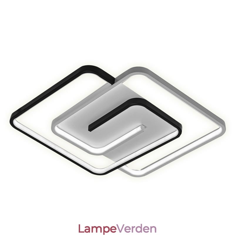 Flush Mount akryl wrap firkantet loftslampe