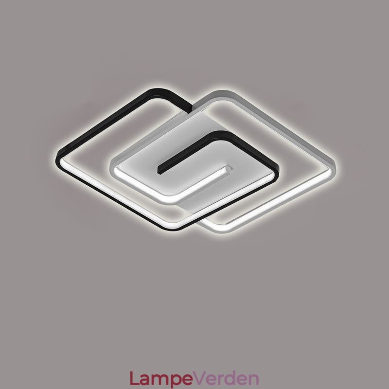 Flush Mount akryl wrap firkantet loftslampe
