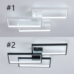 Planmonteret akryl geometrisk rektangulært loftslys