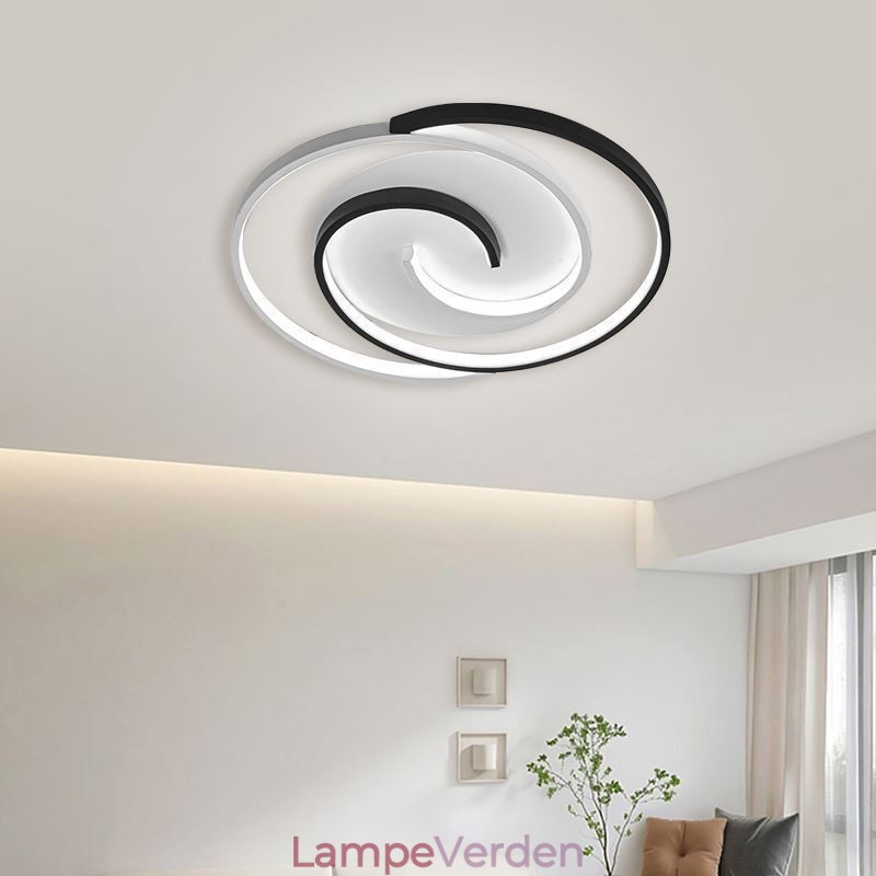 Flush Mount Acryl Wrap Round Loftslampe