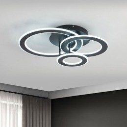 Flush Mount Triple akryl rund loftslampe