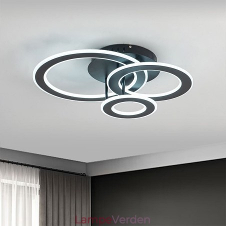 Flush Mount Triple akryl rund loftslampe Flush Mount Triple akryl rund loftslampe