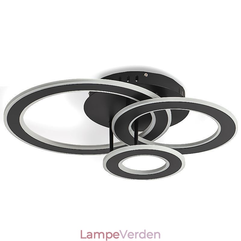 Flush Mount Triple akryl rund loftslampe