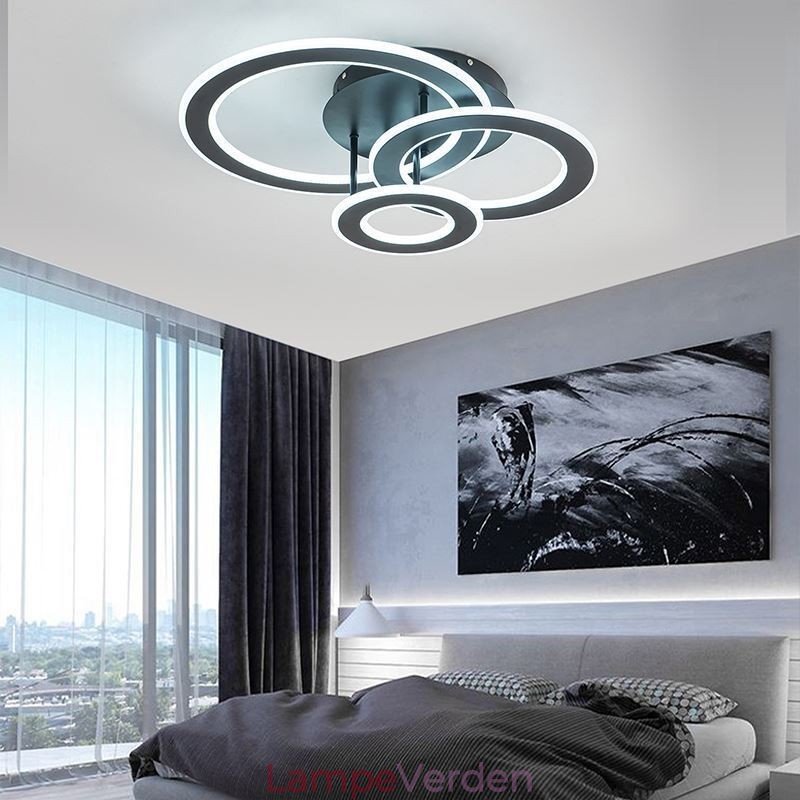Flush Mount Triple akryl rund loftslampe