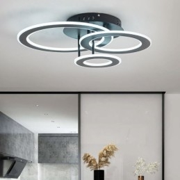 Flush Mount Triple akryl rund loftslampe