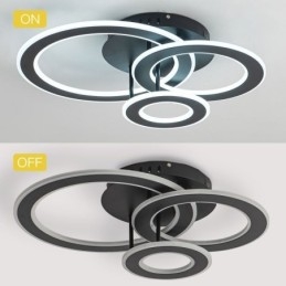 Flush Mount Triple akryl rund loftslampe