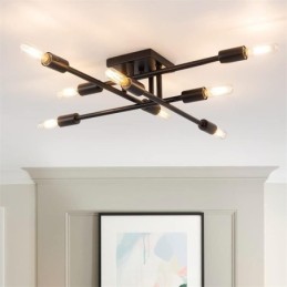 Country Retro Flush Mount dekorativ loftslampe i amerikansk industriel stil