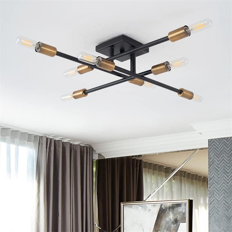 Country Retro Flush Mount dekorativ loftslampe i amerikansk industriel stil