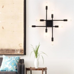 Country Retro Flush Mount dekorativ loftslampe i amerikansk industriel stil
