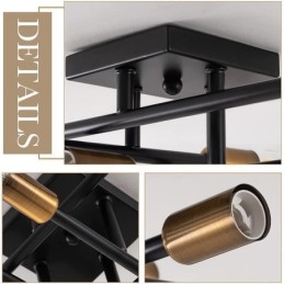 Country Retro Flush Mount dekorativ loftslampe i amerikansk industriel stil