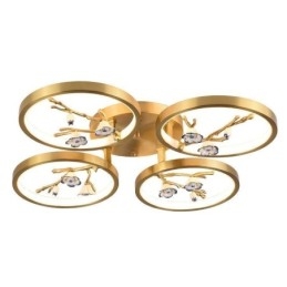 Flush Mount kobber Art Branch Plum Blossom Loftslys