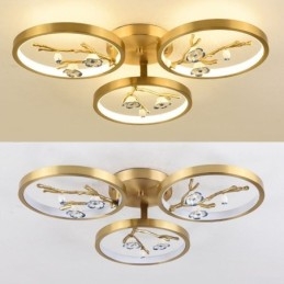 Flush Mount kobber Art Branch Plum Blossom Loftslys