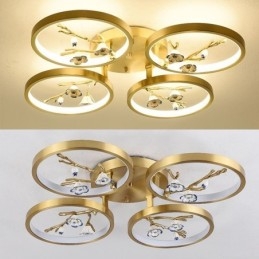 Flush Mount kobber Art Branch Plum Blossom Loftslys