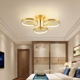 Flush Mount akryl kobber kunst tryk loftslampe