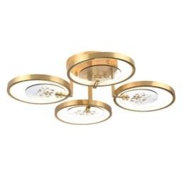 Flush Mount akryl kobber kunst tryk loftslampe