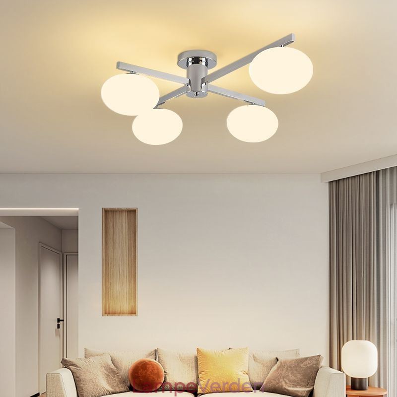 Nordic Glass Flush Mount Creative Smedejernsloftslampe