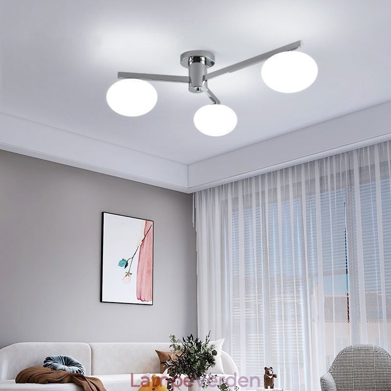 Nordic Glass Flush Mount Creative Smedejernsloftslampe