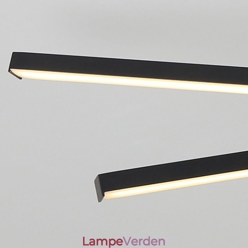 Moderne enkel flush-mount aluminium kunststrimmel loftslampe