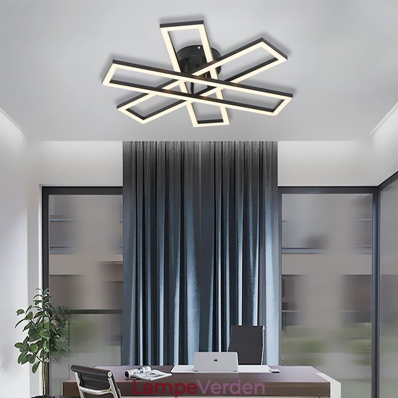 Minimalistisk Flush Mount Aluminium Art Windmill Loftslampe
