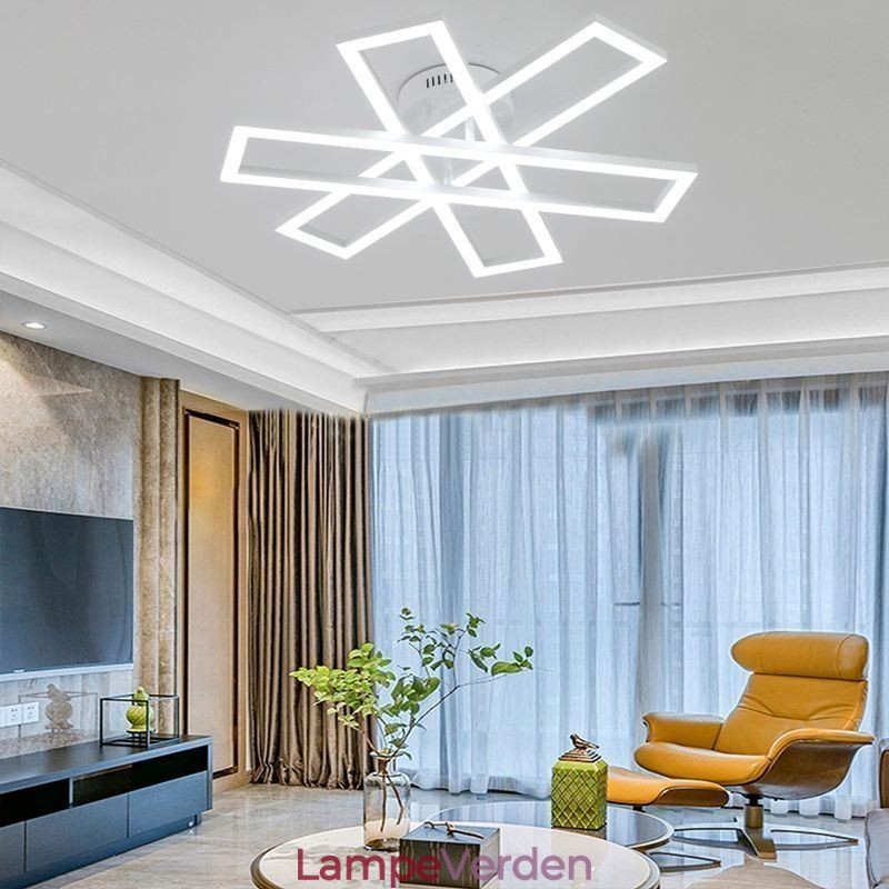 Minimalistisk Flush Mount Aluminium Art Windmill Loftslampe