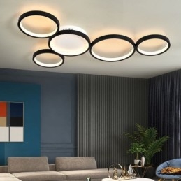 Moderne Flush Mount Aluminium Art Loftslampe