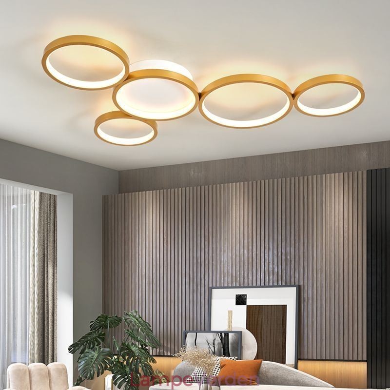 Moderne Flush Mount Aluminium Art Loftslampe