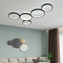 Moderne Flush Mount Aluminium Art Loftslampe