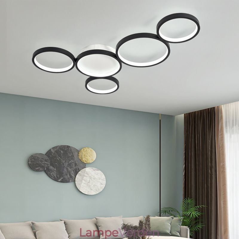 Moderne Flush Mount Aluminium Art Loftslampe