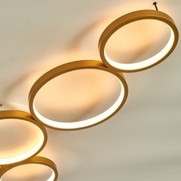 Moderne Flush Mount Aluminium Art Loftslampe