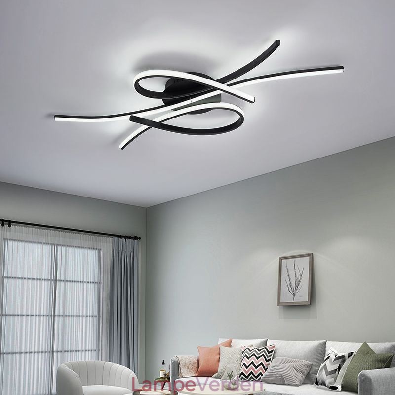 Minimalistisk Flush Mount Aluminium Art Butterfly Loftslampe