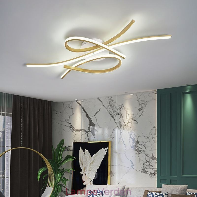 Minimalistisk Flush Mount Aluminium Art Butterfly Loftslampe