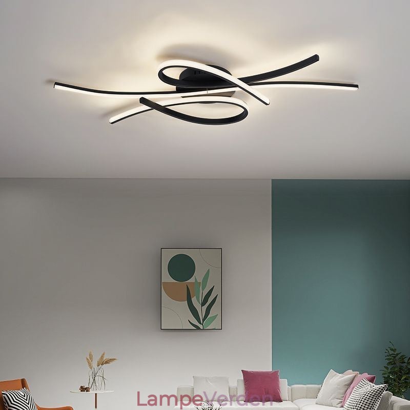Minimalistisk Flush Mount Aluminium Art Butterfly Loftslampe