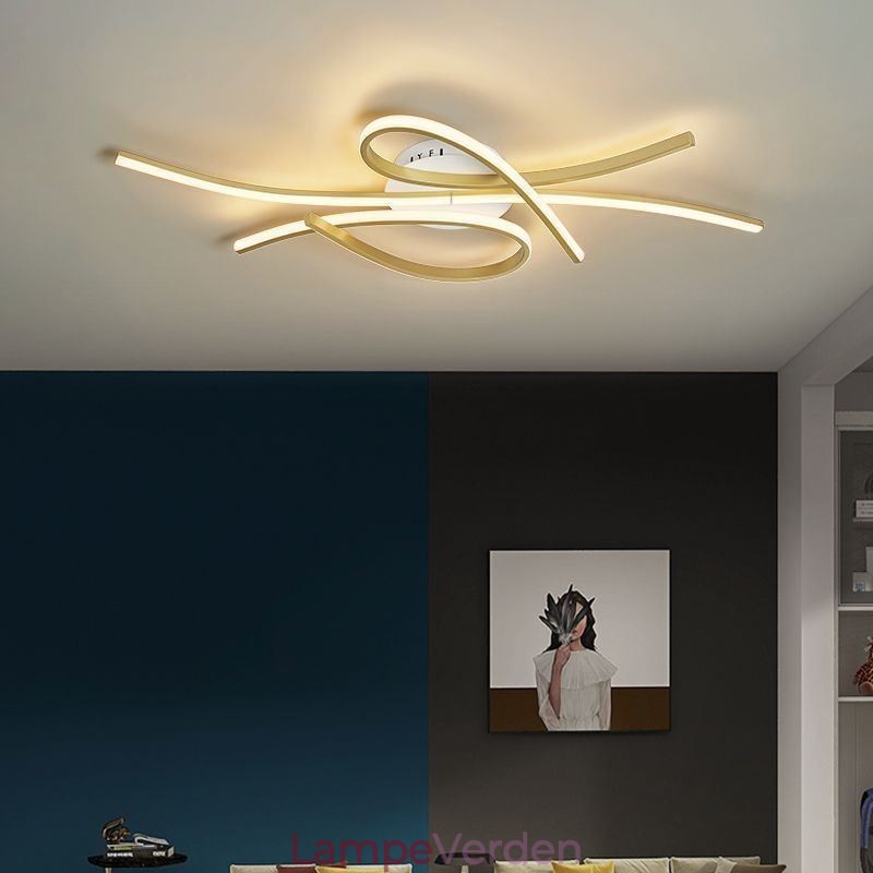 Minimalistisk Flush Mount Aluminium Art Butterfly Loftslampe