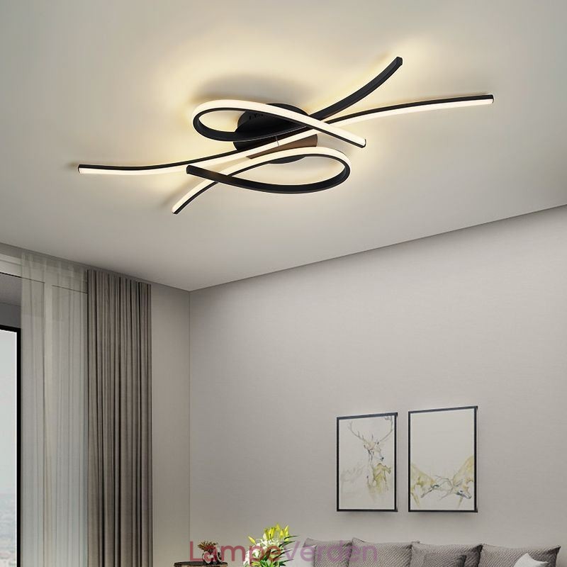Minimalistisk Flush Mount Aluminium Art Butterfly Loftslampe