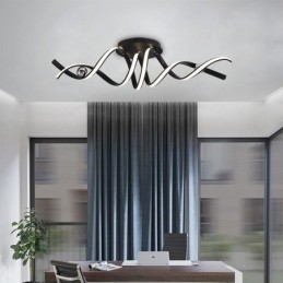 Moderne Flush Mount Aluminium Art Spiral Loftslampe Lys