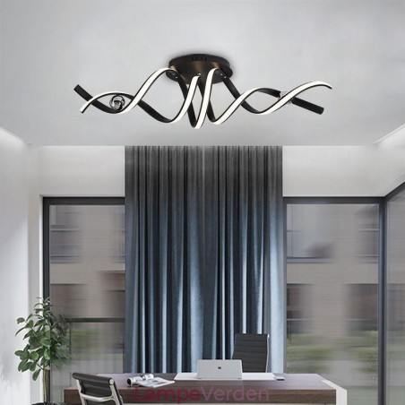 Moderne Flush Mount Aluminium Art Spiral Loftslampe Lys Moderne Flush Mount Aluminium Art Spiral Loftslampe Lys