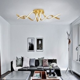Moderne Flush Mount Aluminium Art Spiral Loftslampe Lys