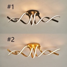 Moderne Flush Mount Aluminium Art Spiral Loftslampe Lys
